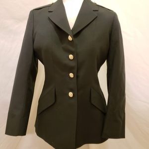 Green Military Blazer